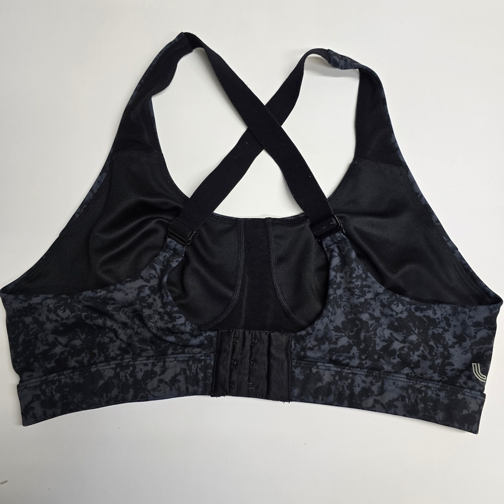 Lole Sports Bra Womens Large Black Grey Camo Crossback High Impact Athleisure - Picture 4 of 12
